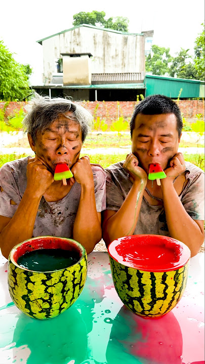 Oh, where did my watermelon ice cream go? 🍉#SakonNakhon #hahahahaha