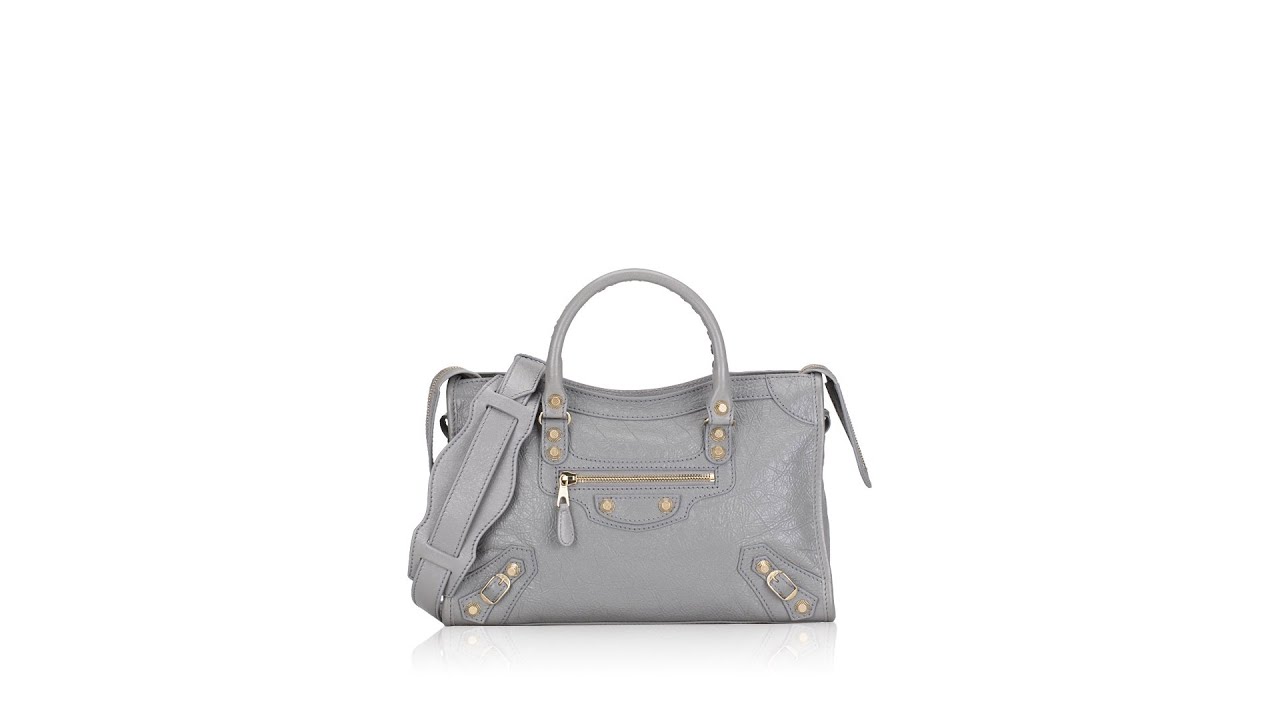 Balenciaga Classic Small City Gris Acier - YouTube