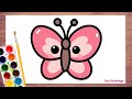 Draw a Cute Butterfly in easy steps | Anyone Can Do This | This Butterfly Drawing Trick So Easy