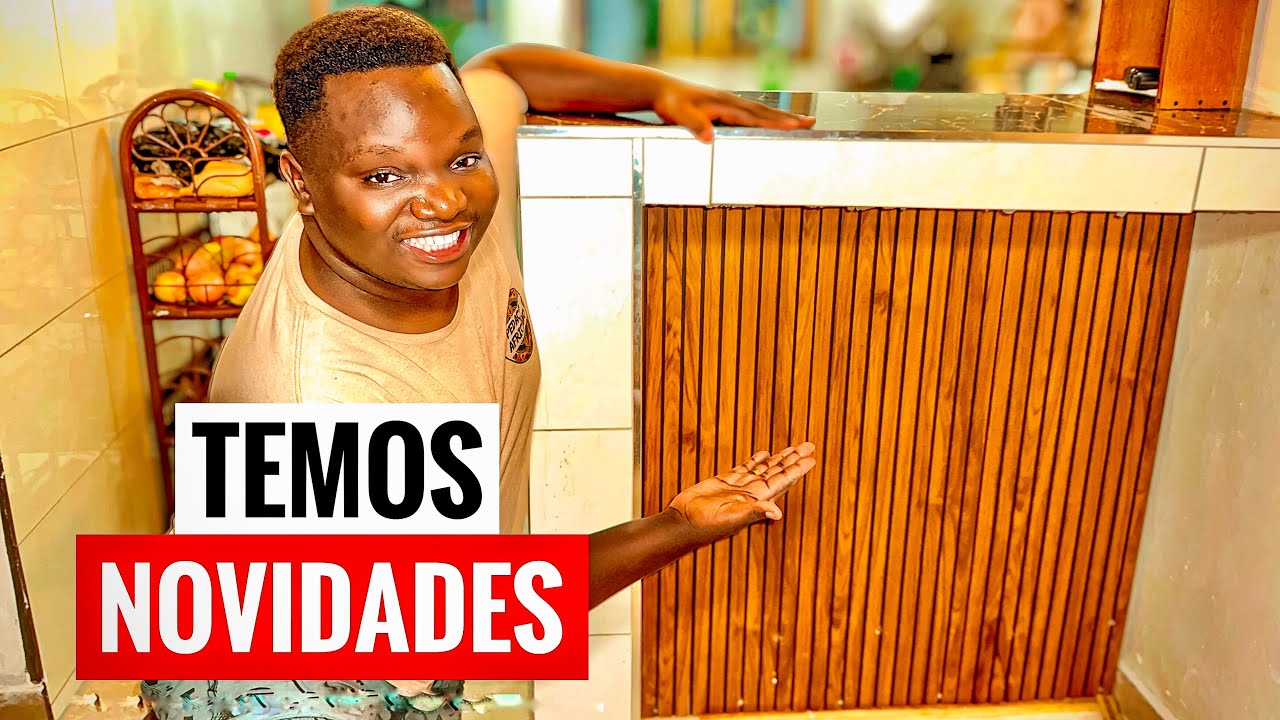 COLOCANDO O PAINEL RIPADO NO BALCÃO DA COZINHA DA MAMÃ👩🏾 COMO OLHA O RESULTADO☺️