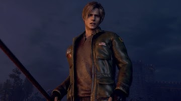 RE4 REMAKE - James Sunderland Outfit + Classic RE4 Leon (Del Lago Boss Fight)