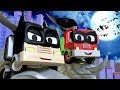 Frank and Baby Frank are BATMAN and ROBIN : Tom The Tow Truck's Paint Shop | Truck cartoons for kids