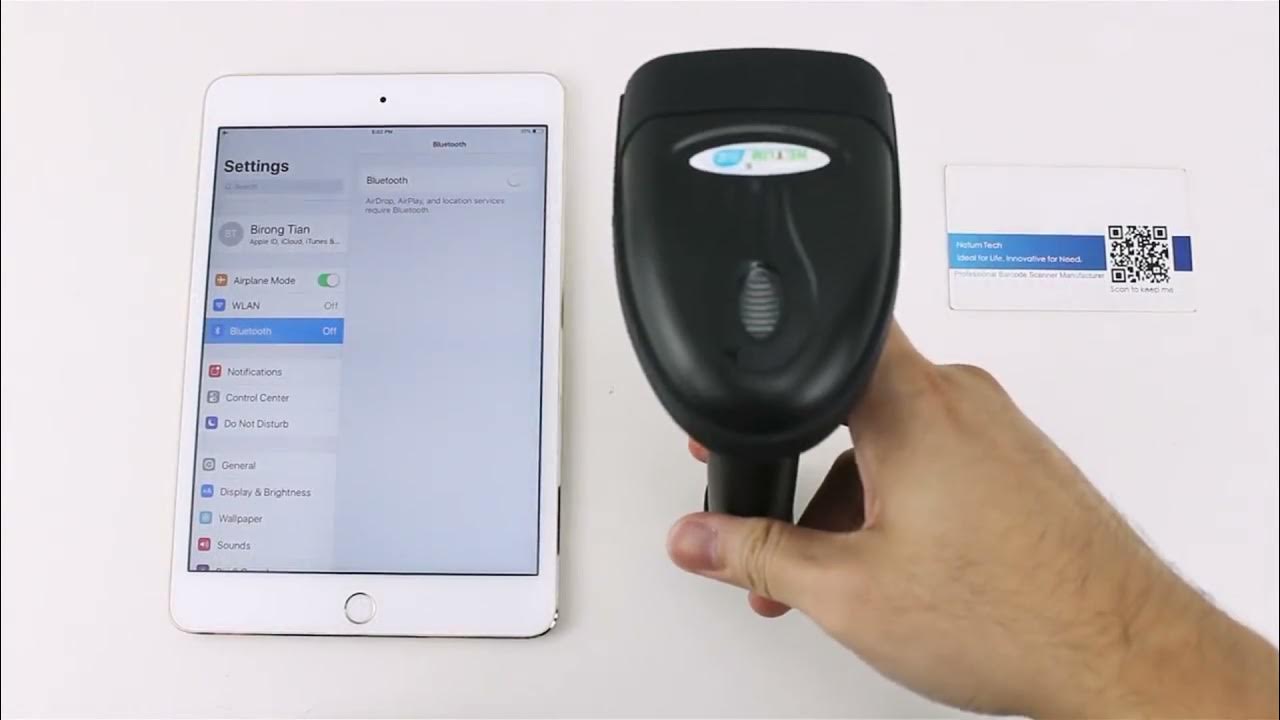 Bluetooth Barcode Scanner for iPhone iPad Android Tablet PC YouTube