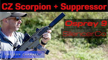 CZ Scorpion EVO 3  Suppressor by  @SilencerCo   Osprey 9mm  Silencer