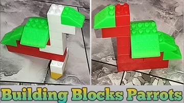 How To Make parrots With Building Blocks/Block parrot/Block Game/Block Toy/India Blocks Creator/Lego