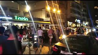 احتجاجات في صور جنوب لبنان بسبب الكهرباء والإشتراك لأن اصحاب المولدات يحولون التغذية للمطاعم