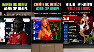 Funniest FIFA World Cup LineUps Compilation | Kaivo Rank 