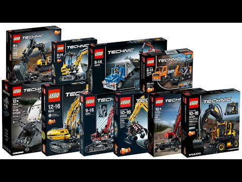 All LEGO Technic Excavator sets 2006 - 2022 Compilation/Collection