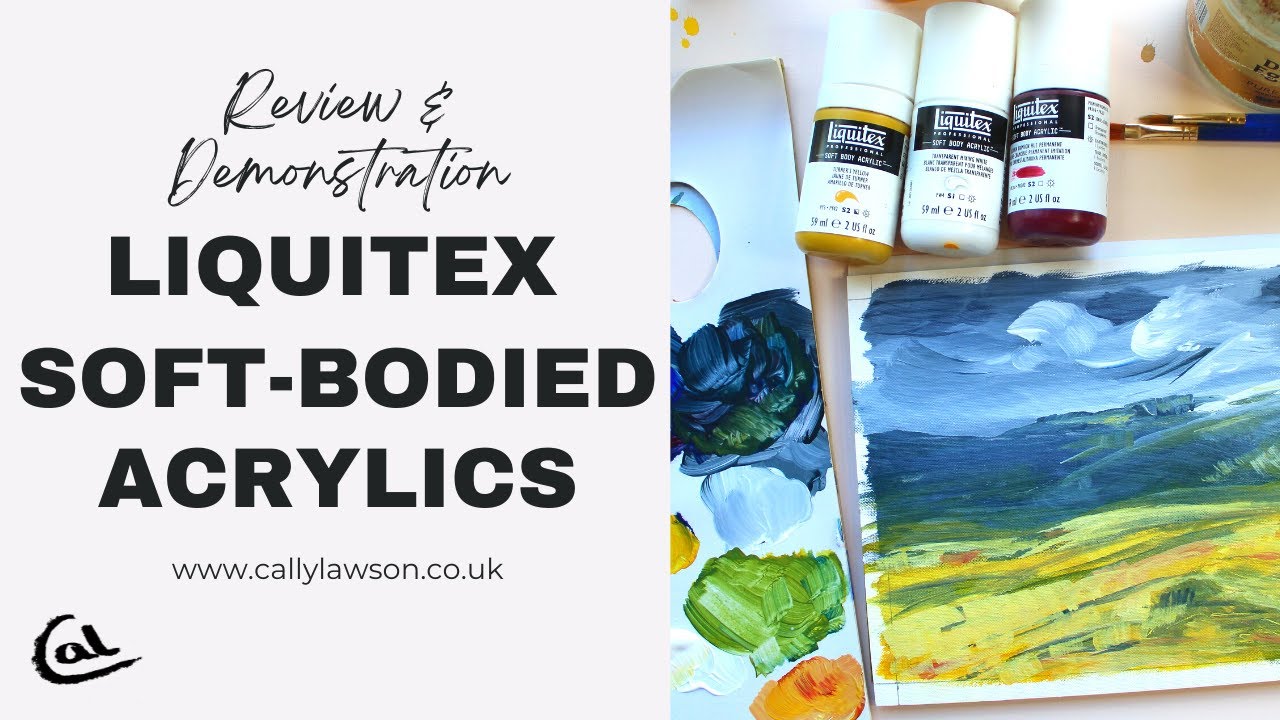 Painting demonstration & review of Liquitex Soft Bodied Acrylic