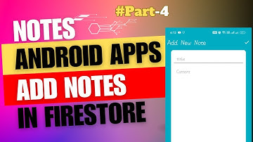 Save Notes: Data insert in Firestore by Android Studio || Notes Apps Part 4