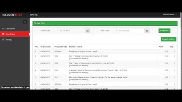 Volusion Order report