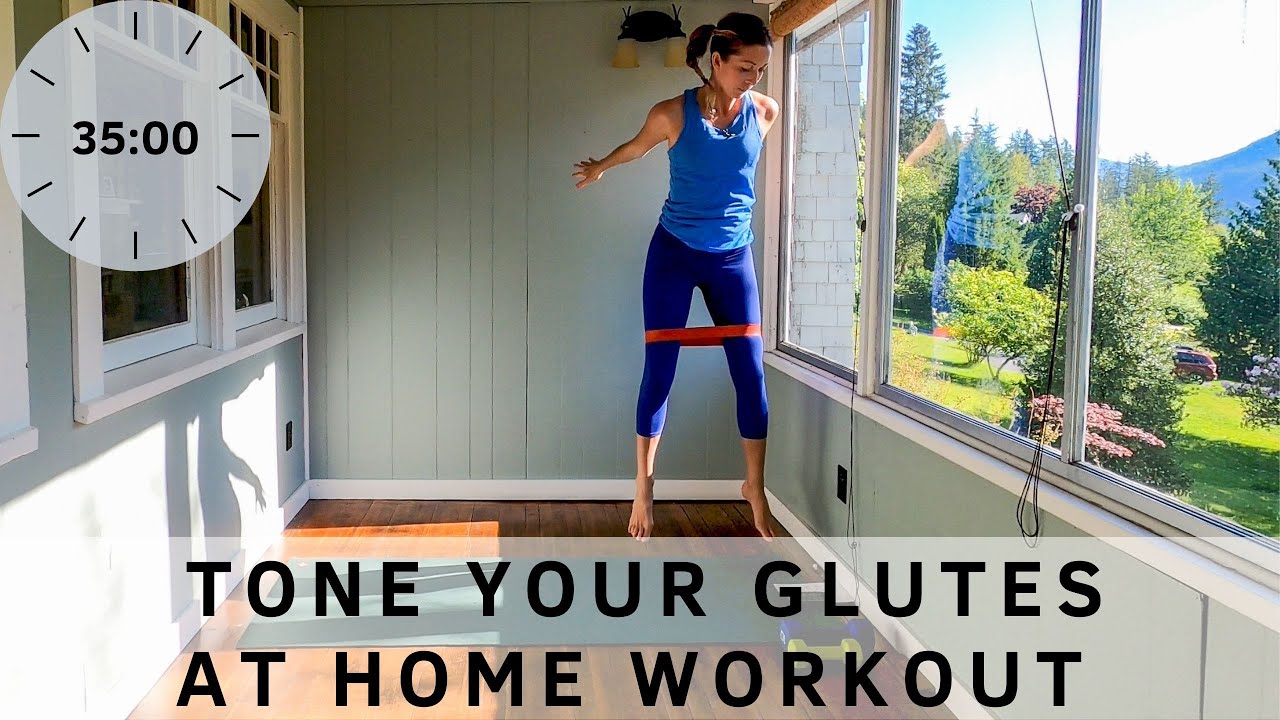 Tone your Glutes at home workout - YouTube