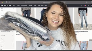 HOLLISTER CO. JEANS UNBOXING HAUL + TRY ON !! *2021* TALL GIRL EDITION ! screenshot 5