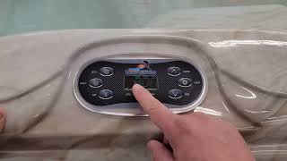 Tropic Sea Spa Controller Menu - The Great Backyard Place
