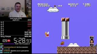 (7:59.86 w/out loads) Super Mario Bros.: The Lost Levels any% 8-4 *Former World Record*