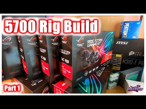 Building My 6x 5700 Mining Rig - Part 1 | How To Build A GPU Cryptocurrency Mining Rig