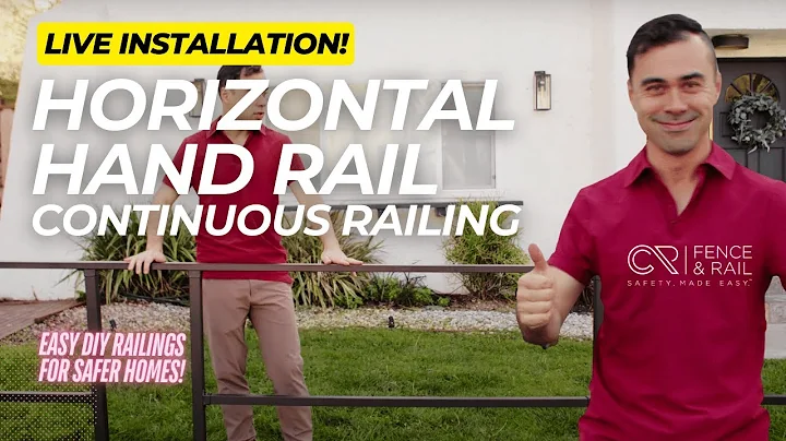 How to Install CR Fence & Rail's Horizontal Handrail - Continuous Railing System (Live Installation)