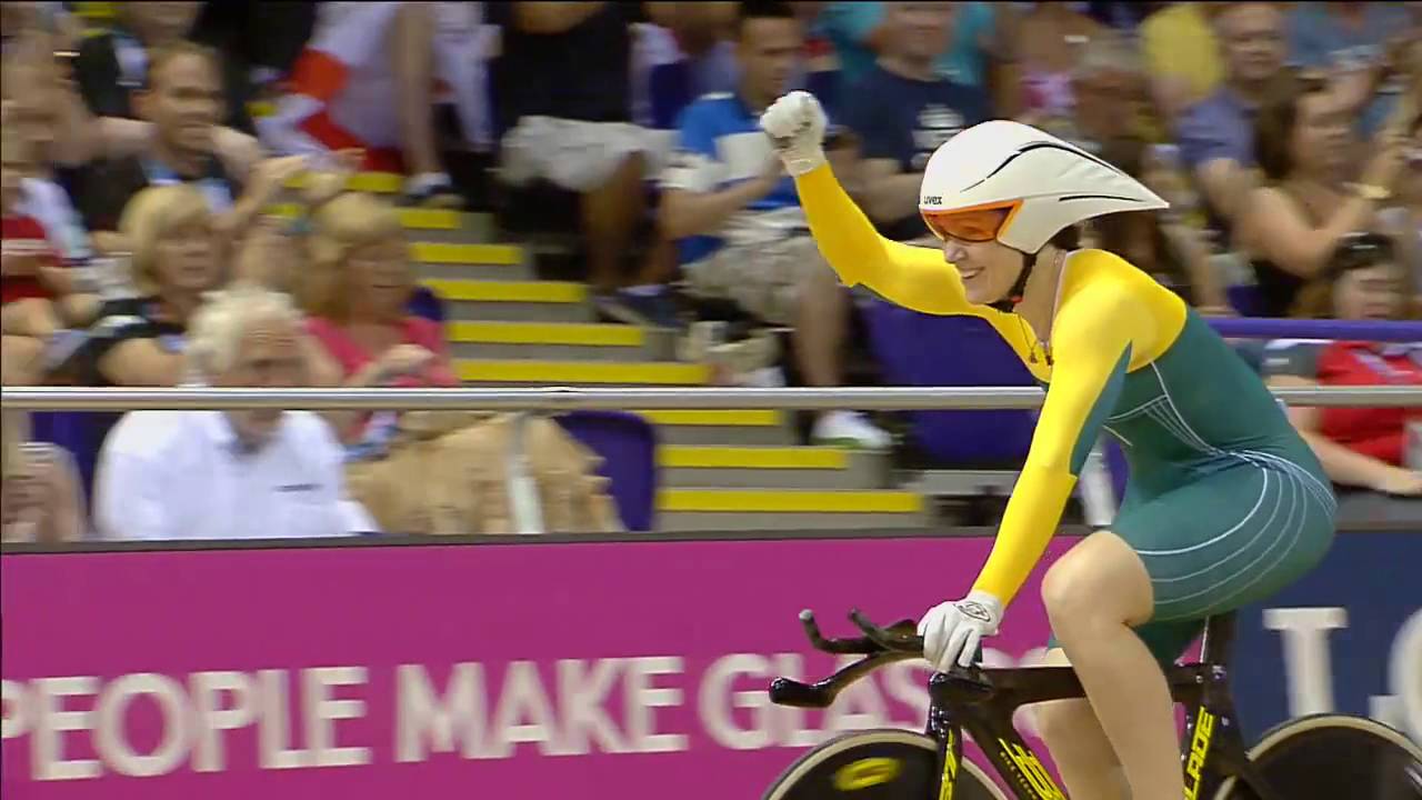 Ten Sport Gold Womens 500m Time Trial Anna Meares Glasgow 2014 Cohen Tv Commentary Youtube 