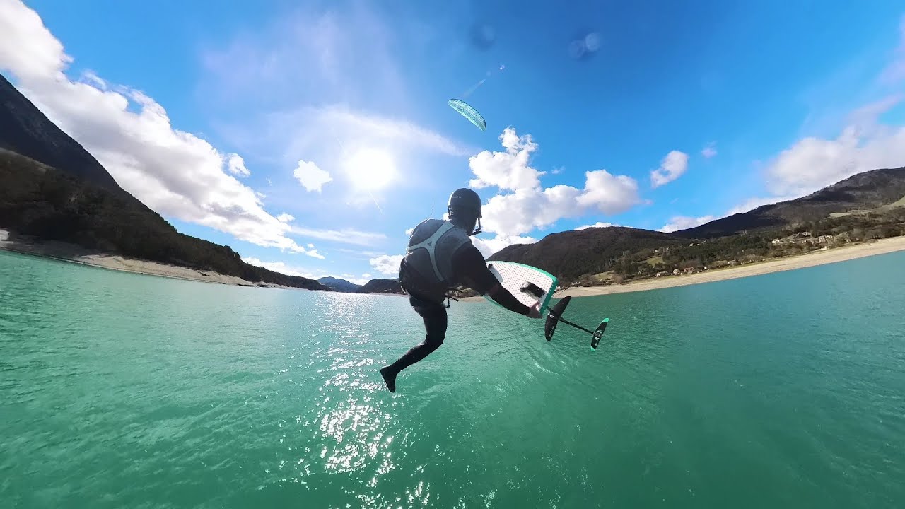 Kitefoil - Soul2 12m / hybrid 5.5 - Foil Zeeko double agent - lac de monteynard - 12 Mars 23