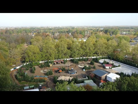 Opbouw van de Warme winter weide @ Efteling 2022