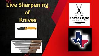 Knife Sharpening Live with Mike White - Sharpen Right Services LLC - League City, Texas