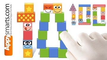 Numbers From 10 to 100 by Tens with Funny Blocks - Educational Game Demo