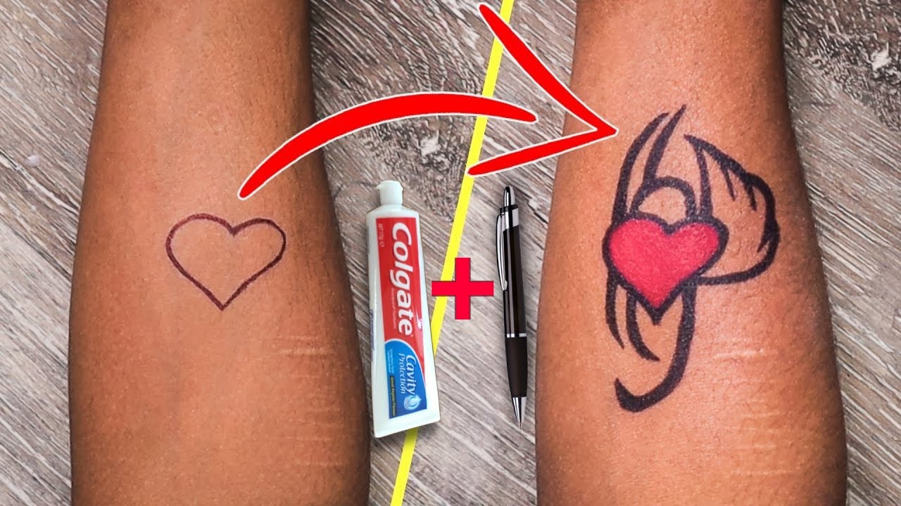 7 WAYS - HOW TO MAKE TEMPORARY TATTOO AT HOME -EASY AND WATERPROOF - YouTube