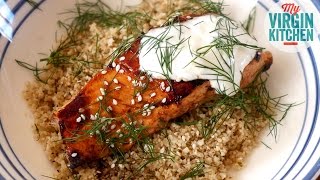 MAPLE SALMON CAULIFLOWER RICE RECIPE