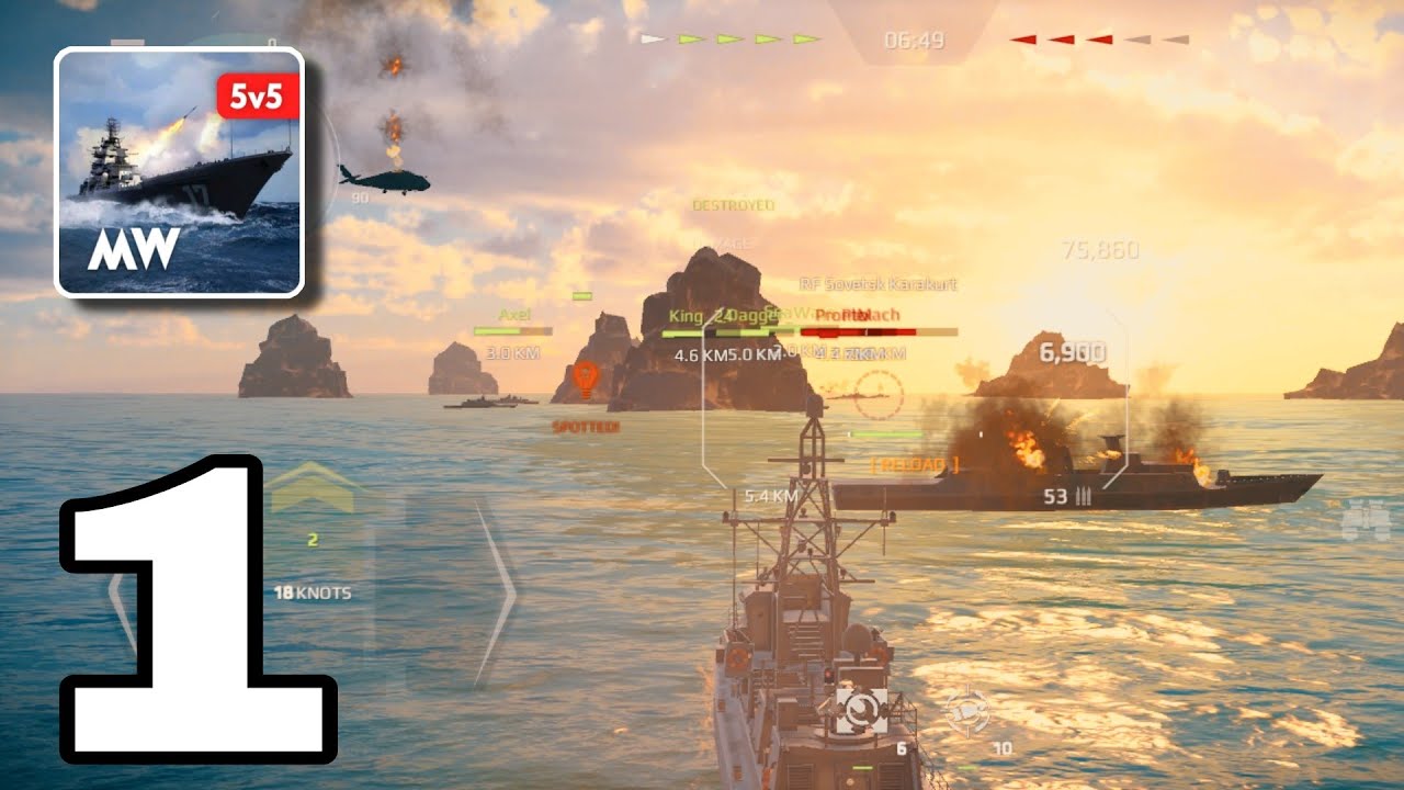 MODERN WARSHIPS : Sea Battle Online Gameplay | onlyAndroid | Modern Warship online multiplayer