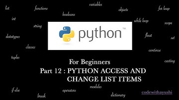 PYTHON ACCESS LIST AND CHANGE LIST ITEMS