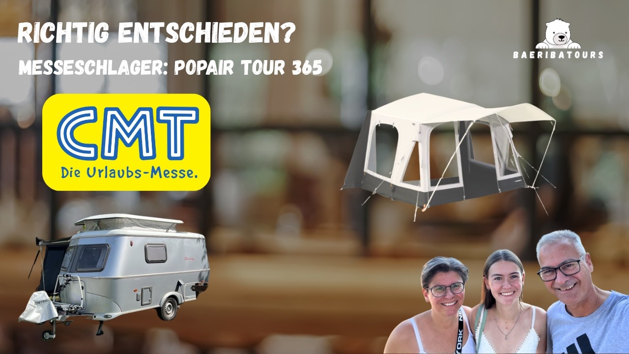 CMT 2026: Luftvorzelt statt lästiges Gestänge. Die richtige Entscheidung? Ergattert auf der CMT.