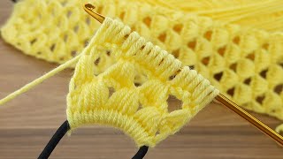 wow...!!!! Very easy triangular sliced ​​Tunisian crochet hair band, detailed explanation of making