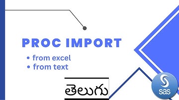 proc import in telugu||advance sas in telugu||procedures in sas||import