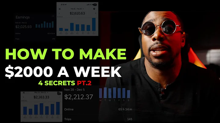 4 Secrets To Make $2000 a Week UBER and LYFT Drivers (pt.2)