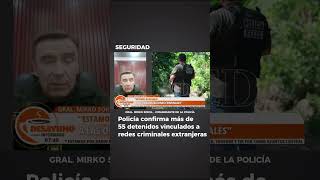 Sokol aseguró que se está actuando contra redes criminales extranjeras, con más de 55 detenidos