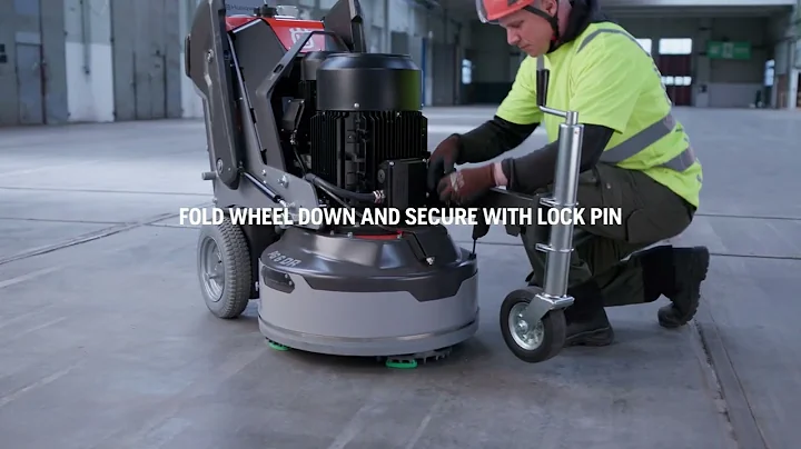 PG Floor Grinders: How to use the integrated support wheel | [ENG] | Husqvarna Construction