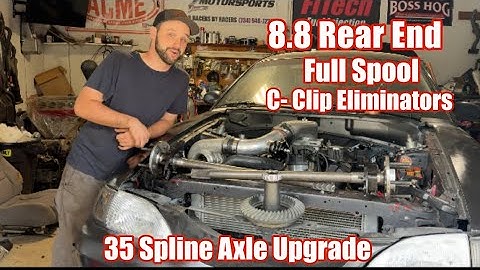 8.8 Rear End 35 Spline Axle Upgrade (Full Spool, C-Clip Eliminators, wheel Studs) | Turbo SN95