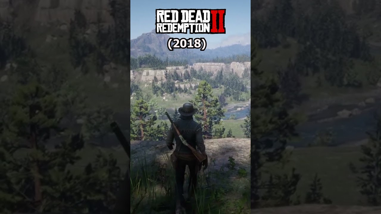 Evolution Of "Falling Off Cliff" In RDR #evolution #shorts #reddeadredemption #reddeadredemtion2