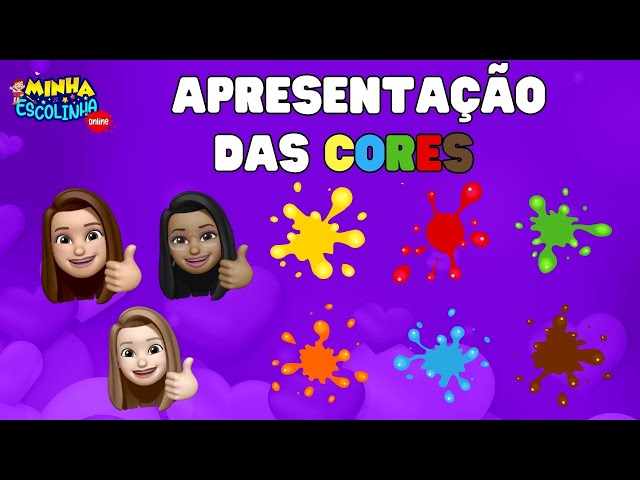 Apresentação das Cores G3 - Educação Infantil - Videos Educativos - Atividades para Crianças