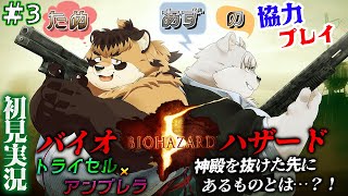 【バイオハザード5】#3 神殿を抜けたらそこは謎の庭園が?!なんだかきな臭くなってきたなぁ?!【神楽狸丸/Vtuber】