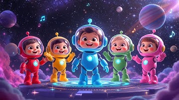5 Little Robots 🤖 | Fun Counting Song for Kids | Dance, Count & Sing Along!