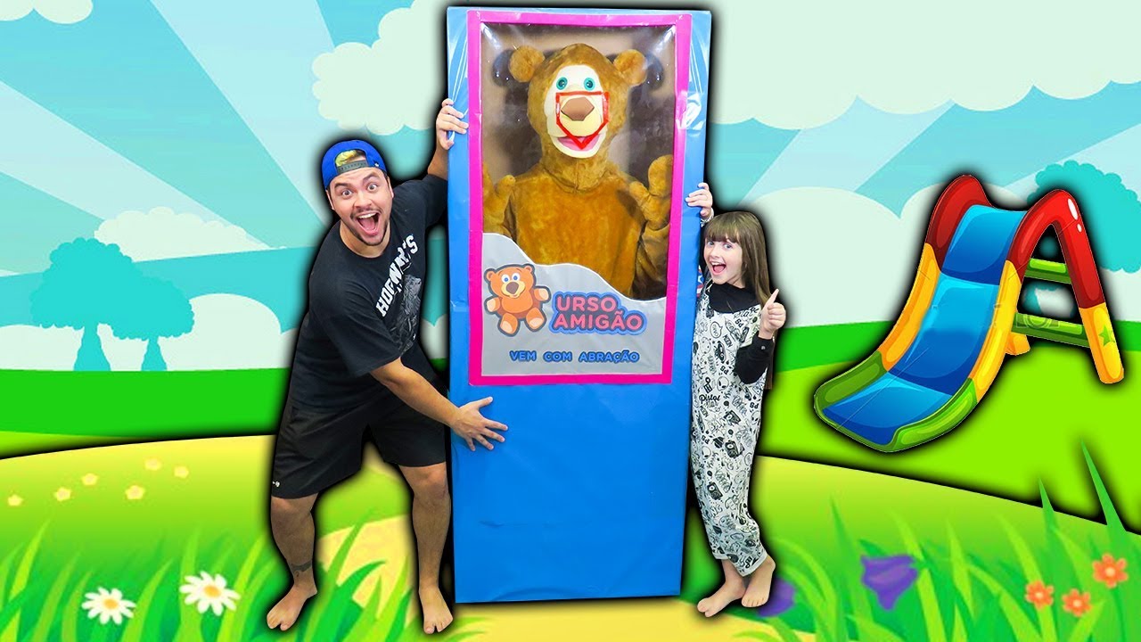 GANHEI UM BONECO DE URSO GIGANTE DE VERDADE
