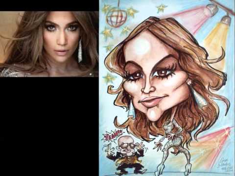 Celebrities caricatures.wmv - YouTube