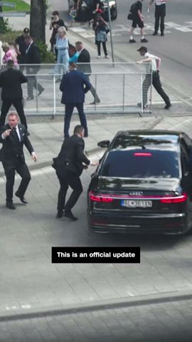 Video shows Slovakia’s prime minister bundled into car after being shot multiple times #cnn #news