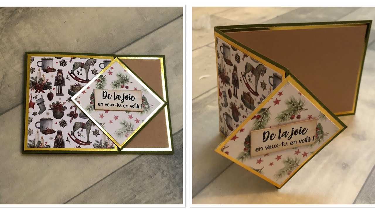 TUTO CARTE DIAMAND NOEL TRES FACILE /100% ACTION