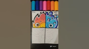 One Drawing But In 4 Different Elements(Clod)#viral#elemental#shorts