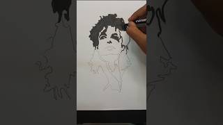 Drawing Michael Jackson stencils art // #michaeljackson #viral #viralshort #shorts #stencilart