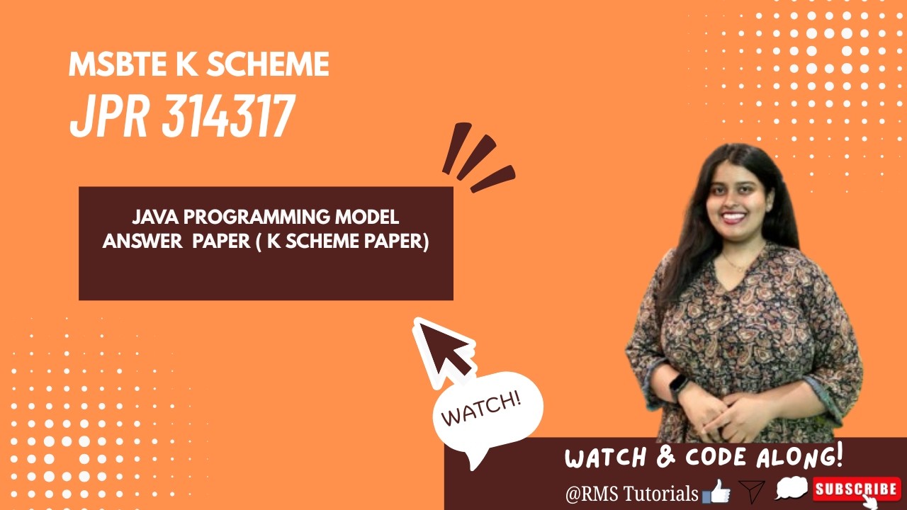 Java Programming Model Answer Question Paper |JPR 314317|MSBTE K SCHEME ...