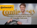 Continental’s Total Confidence Plan provides customers with trust in their tire purchase