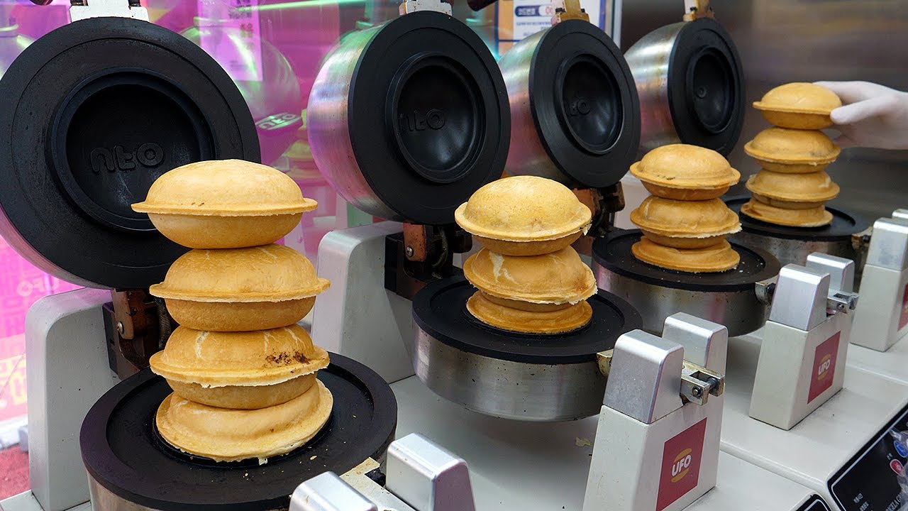 hallyu korean fast food  New  Đừng làm đổ, UFO Burger! - món ăn đường phố của Hàn Quốc